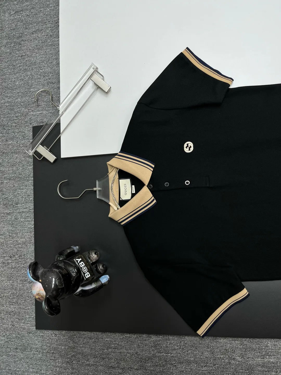 Interlocking G Contrast-Collar Polo Shirt D11018954 — view 2