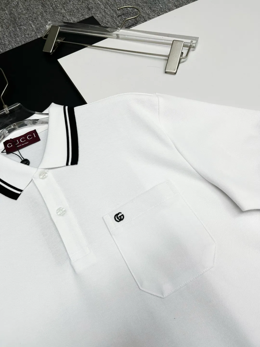 Contrast-Trim Cotton Piqué Polo Shirt D11018956 — view 5