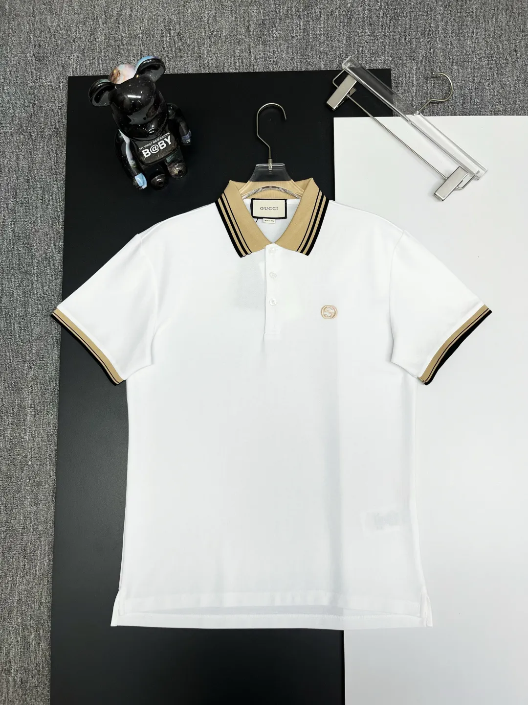 Contrast-Collar Piqué Cotton Polo Shirt D11018955