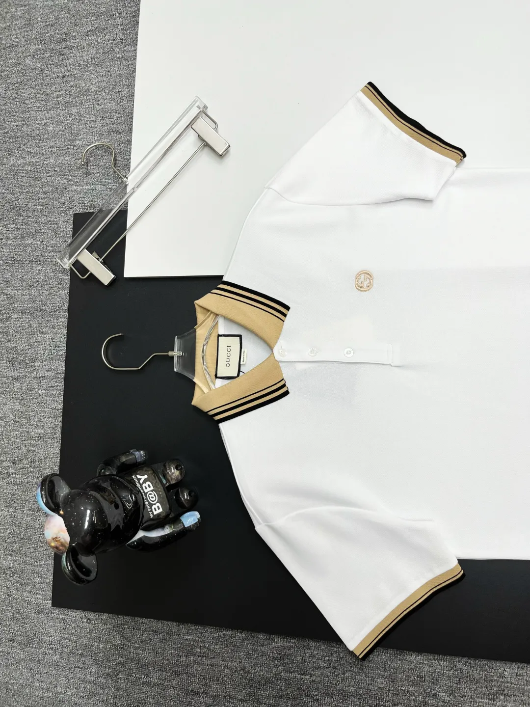 Contrast-Collar Piqué Cotton Polo Shirt D11018955 — view 2