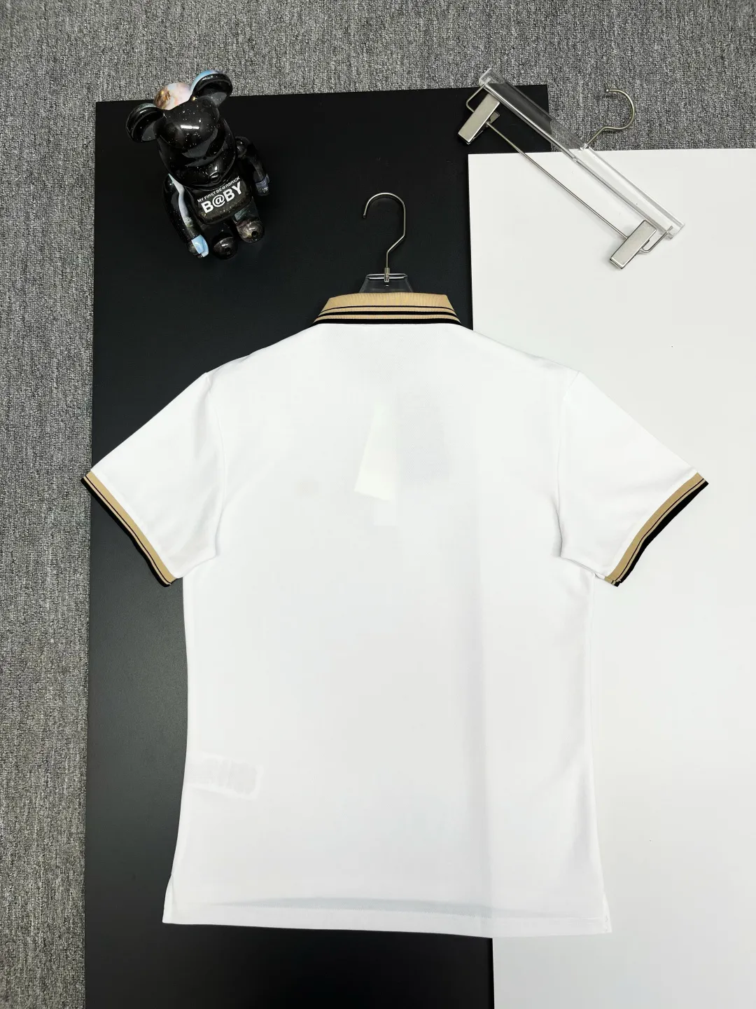 Contrast-Collar Piqué Cotton Polo Shirt D11018955 — view 7