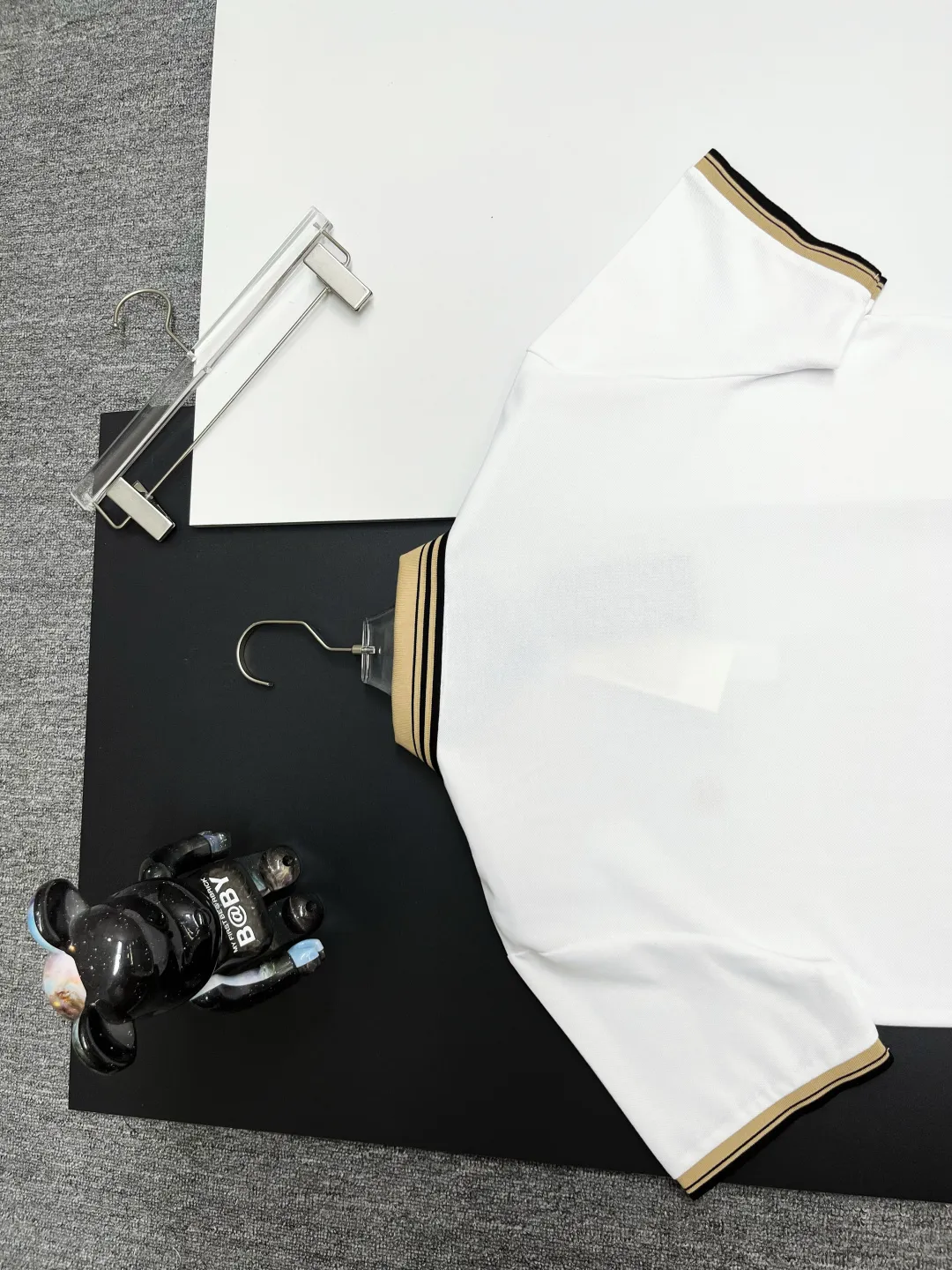 Contrast-Collar Piqué Cotton Polo Shirt D11018955 — view 8