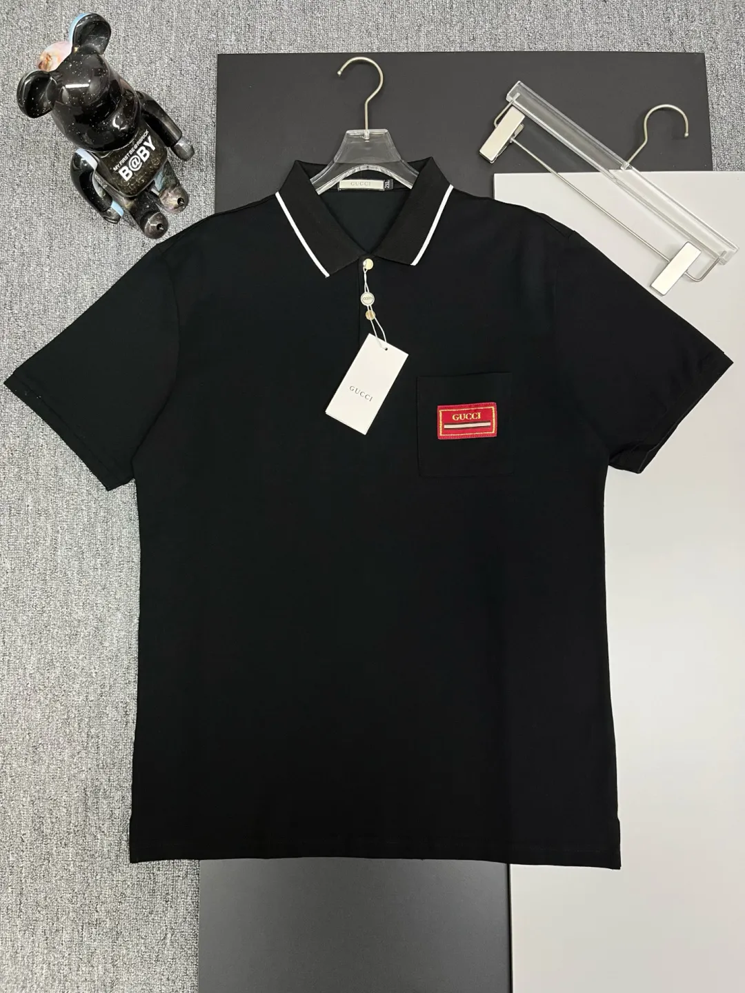 Logo Patch Cotton Piqué Polo Shirt D11018953