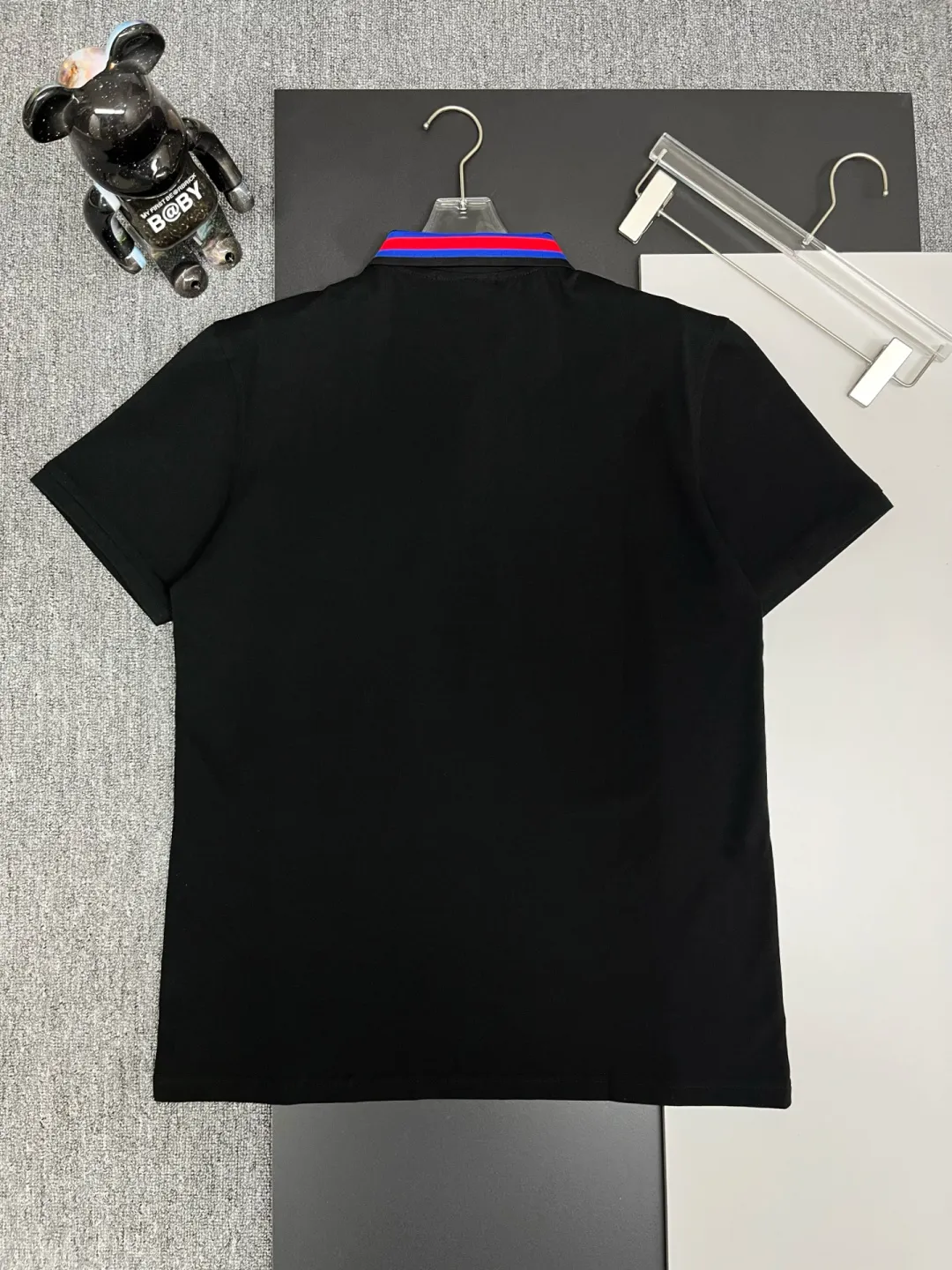 Contrast Web Collar Cotton Polo Shirt D11018923 — view 7