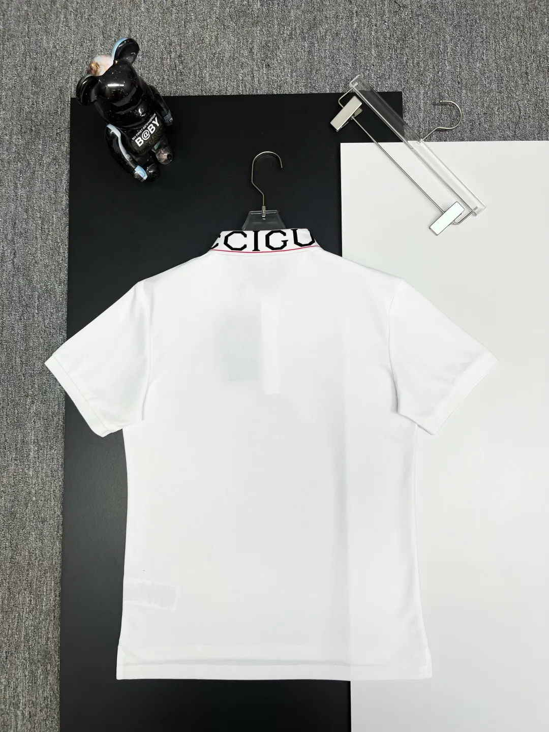 Logo-Intarsia Collar Cotton Polo Shirt D11018927 — view 7