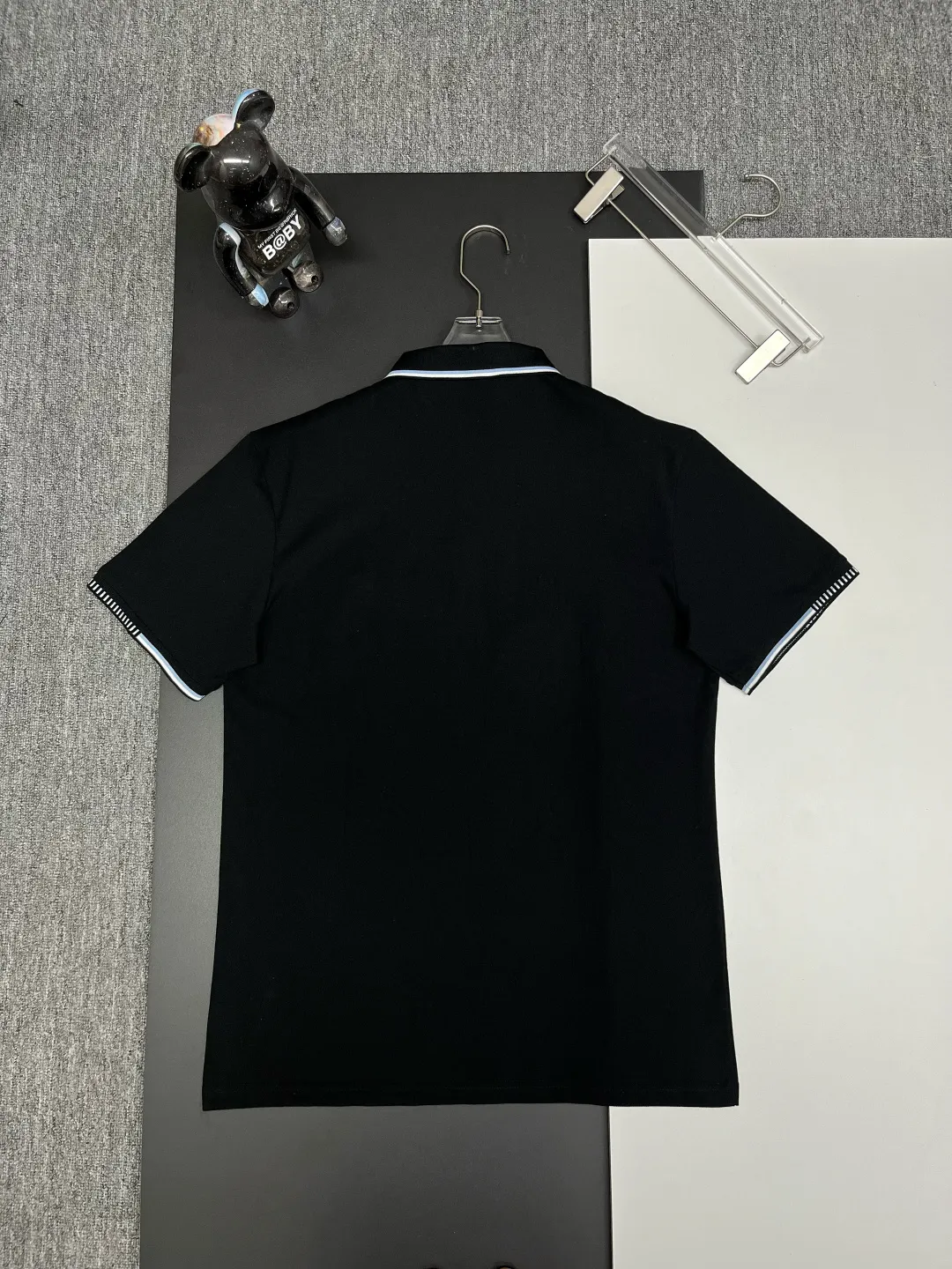 Logo Embroidery Tipped Polo Shirt D11018916 — view 7