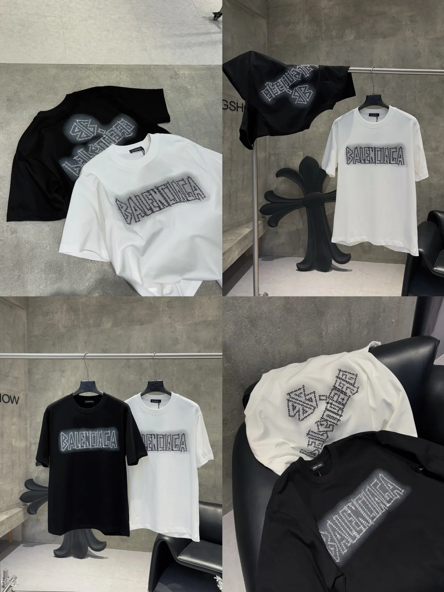 Chain Logo Graphic Cotton T-Shirt D9511632 — view 7