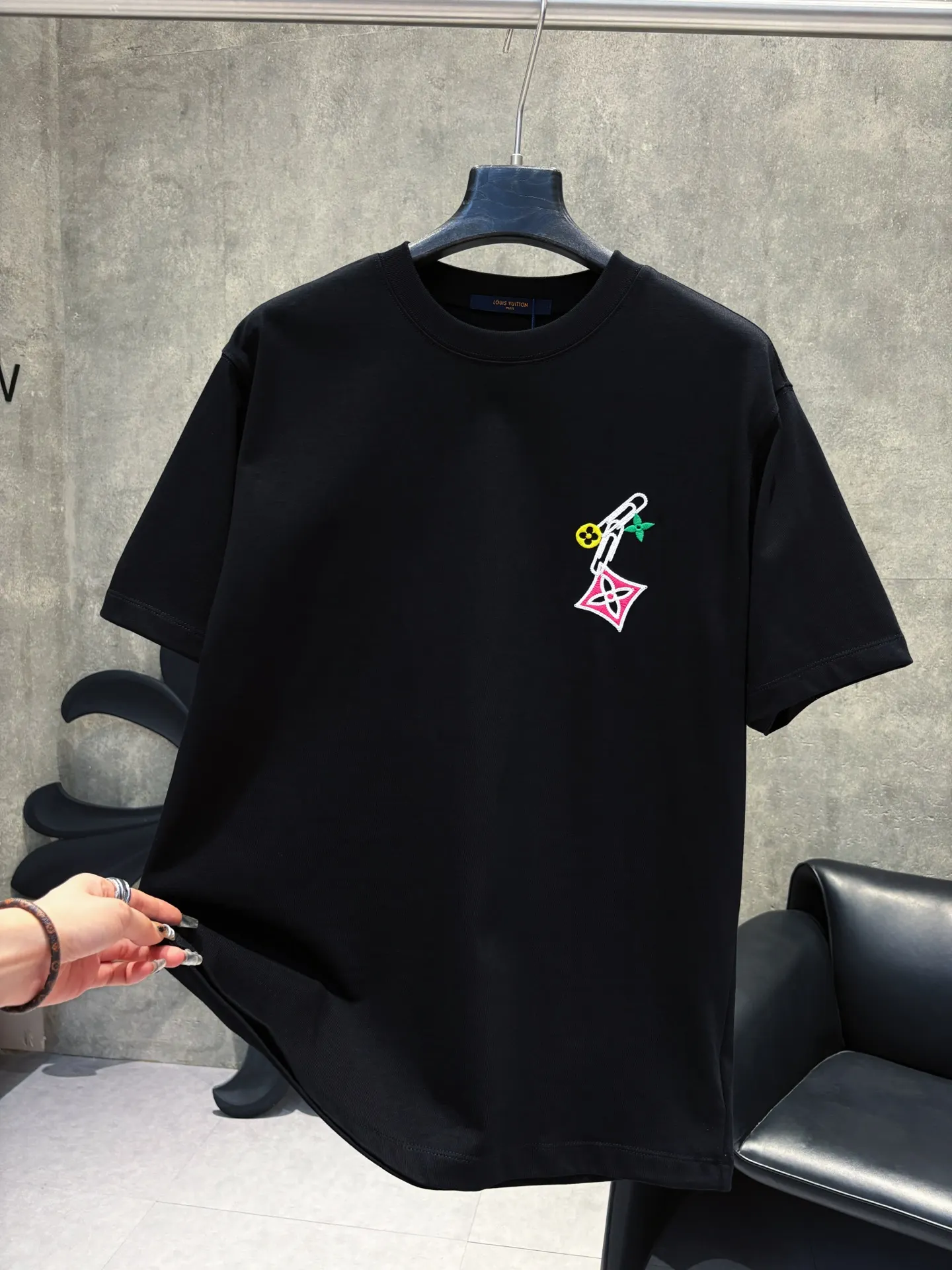 Embroidered Graphic Cotton T-Shirt D9511630 — view 7
