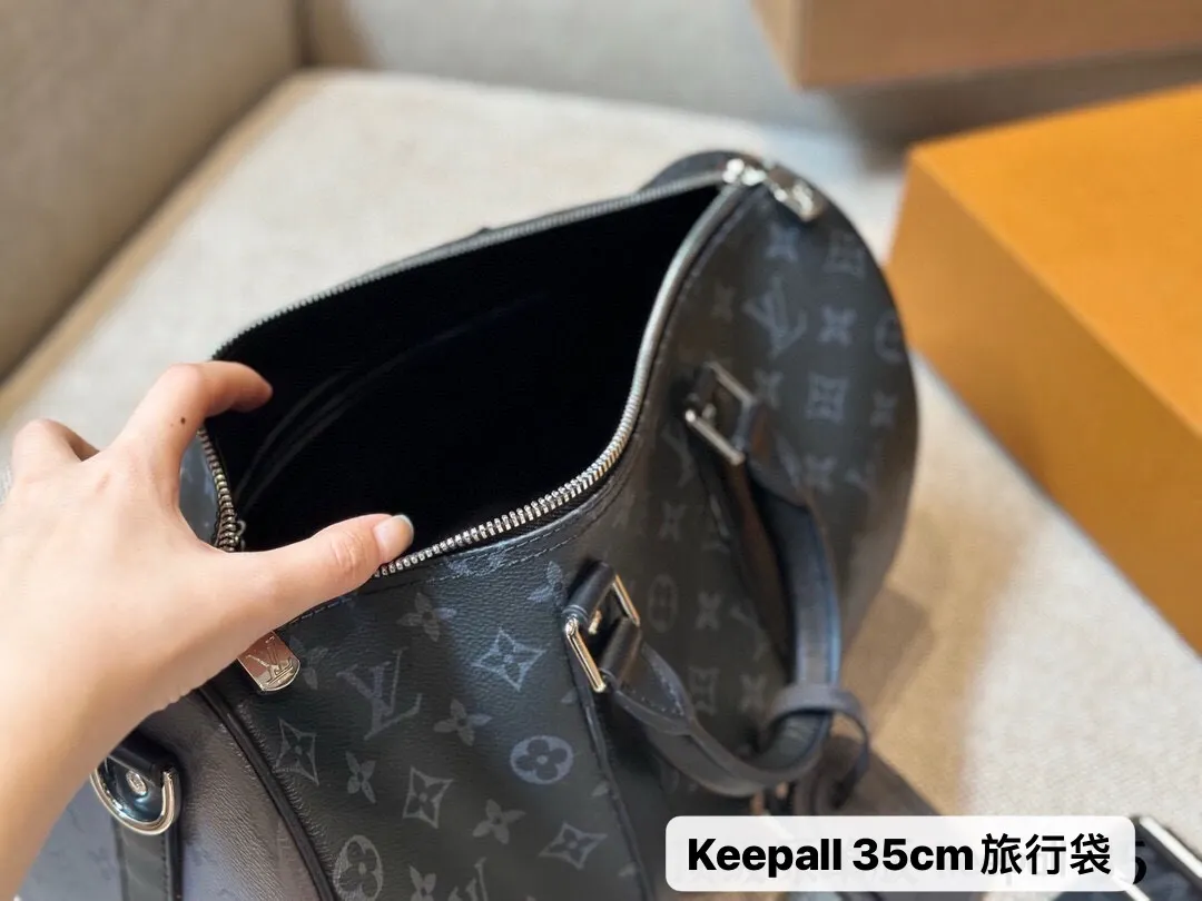 Keepall 35 Monogram Eclipse Travel Bag D46018522 — view 9