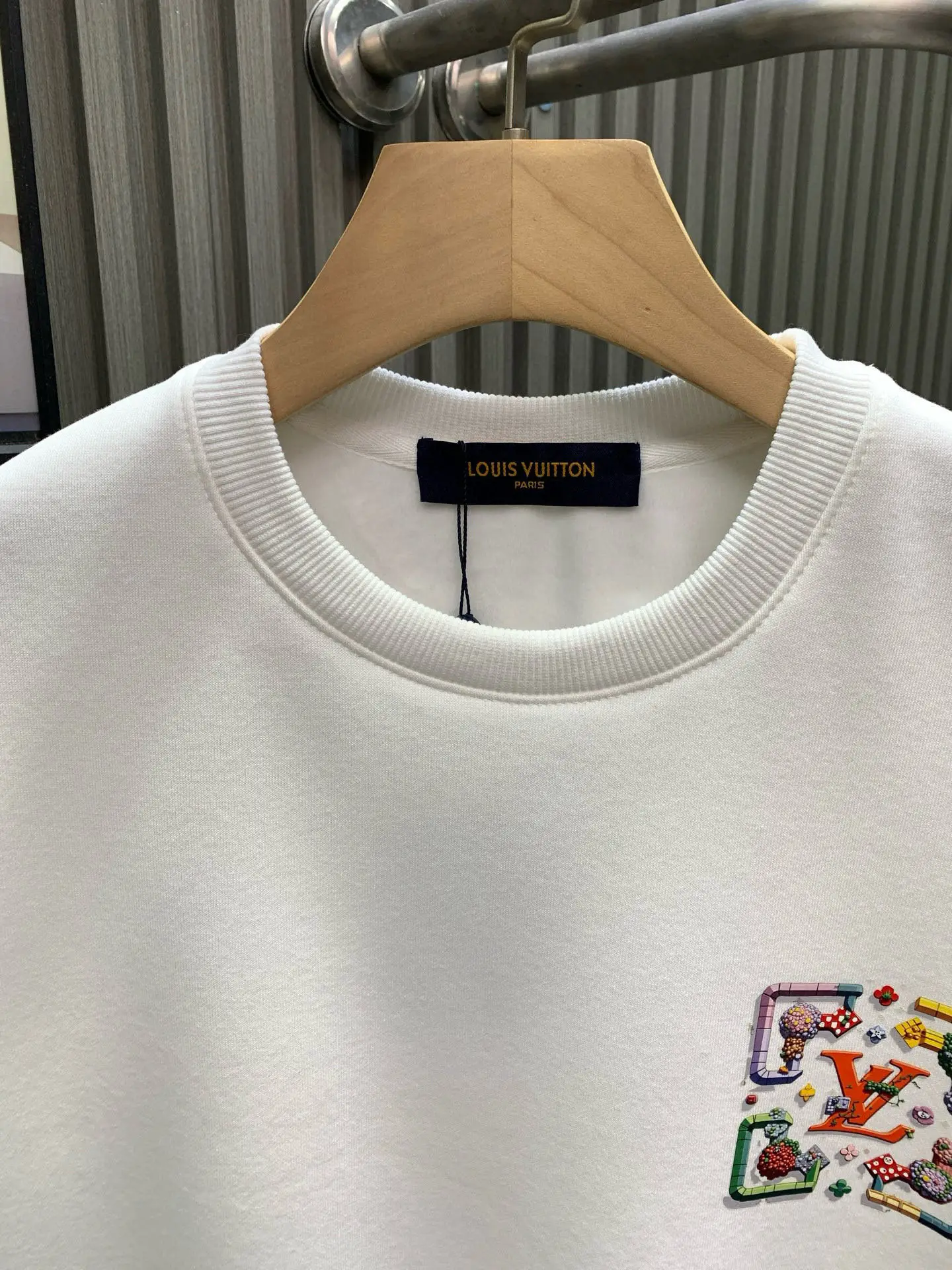 Embroidered Logo Cotton-Blend Sweatshirt D17514535 — view 3