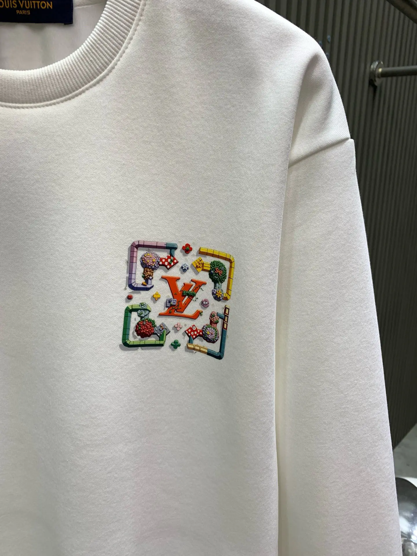 Embroidered Logo Cotton-Blend Sweatshirt D17514535 — view 6