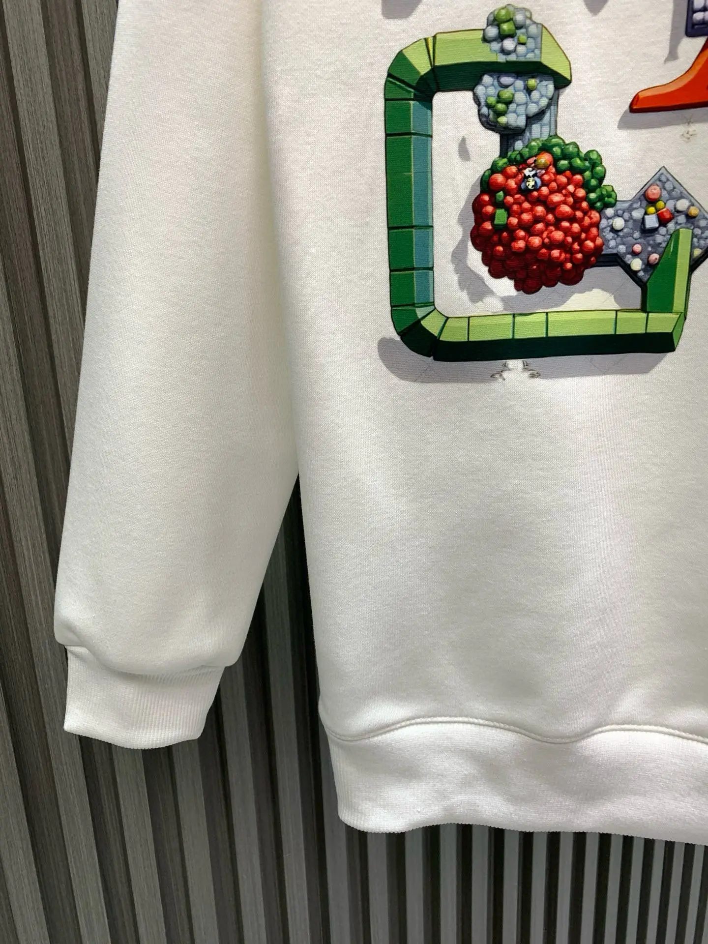 Embroidered Logo Cotton-Blend Sweatshirt D17514535 — view 7