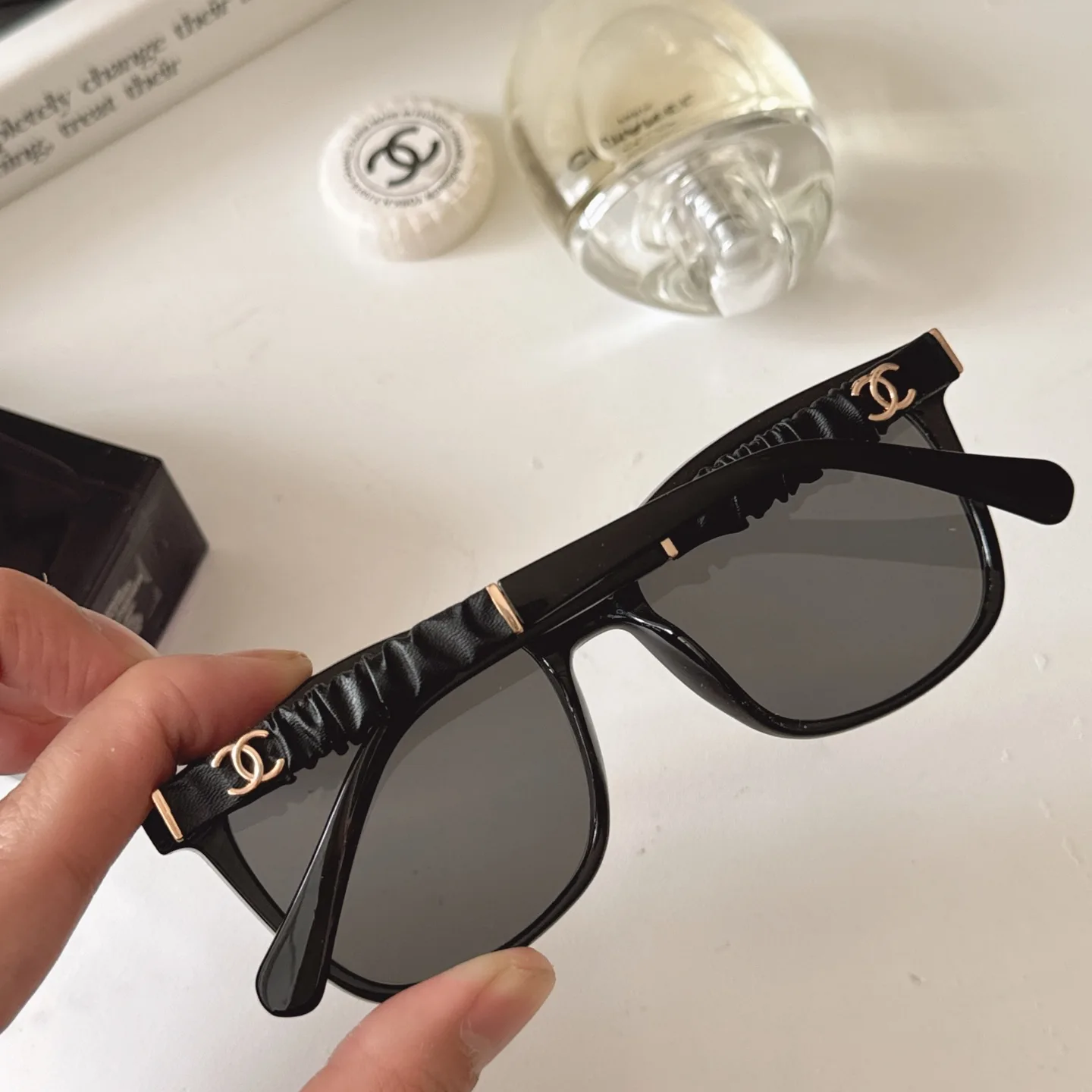 Chanel Pleated Temple Sunglasses D20017793 — view 4
