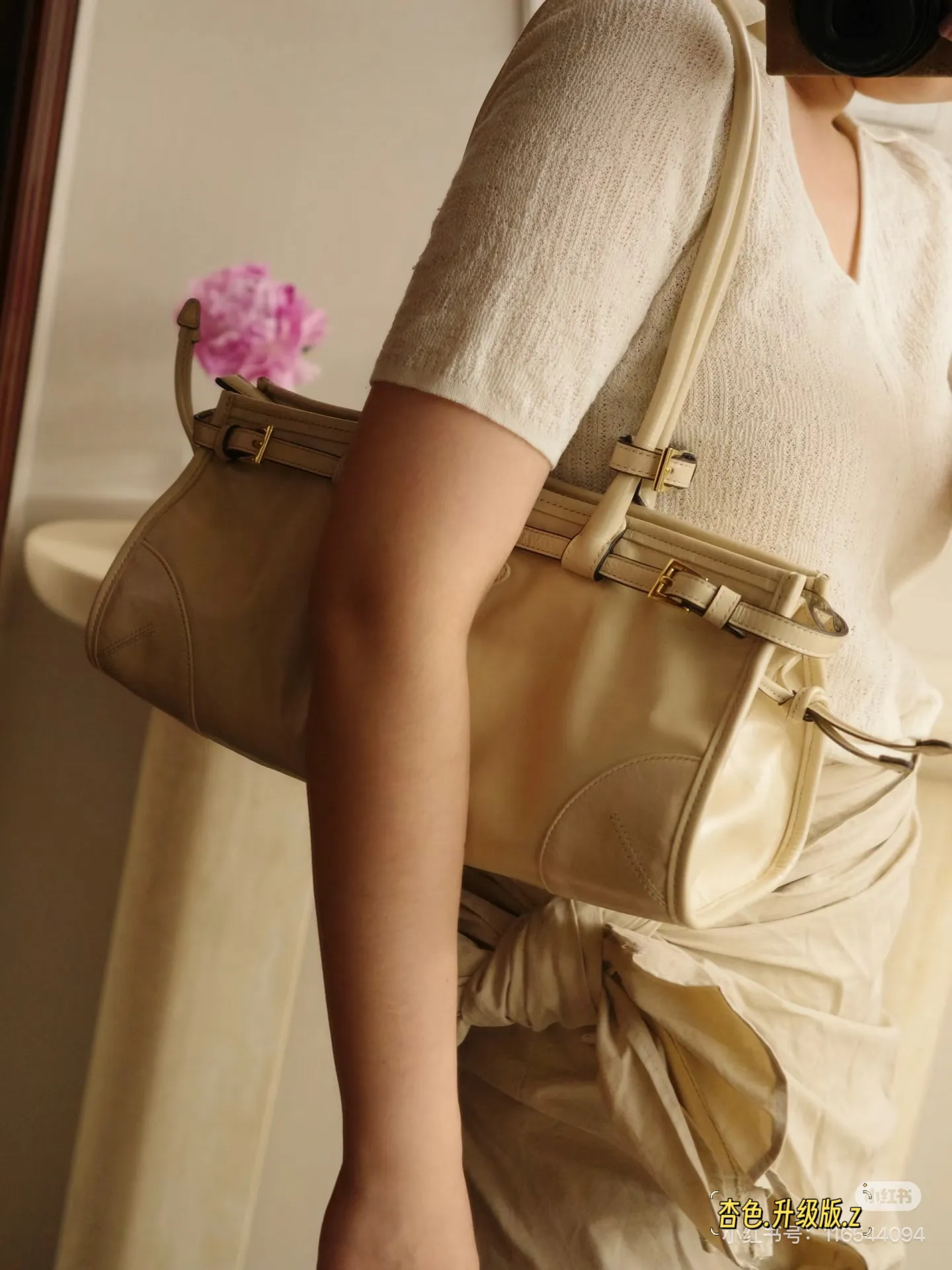 Prada Waxed Leather Top-Handle Bag D37017872 — view 2