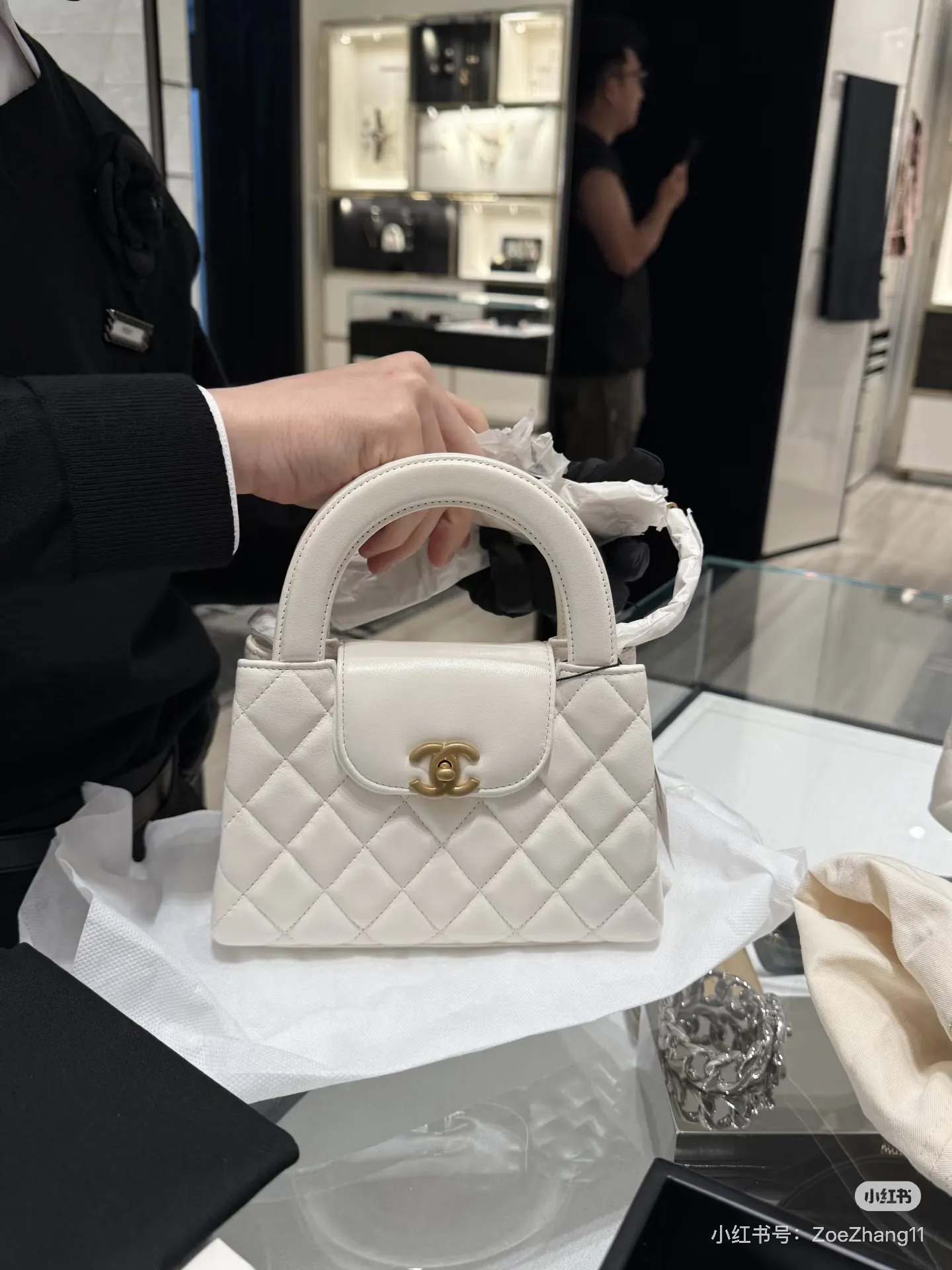 Chanel Quilted Kelly Top-Handle Bag D28018206 — view 6