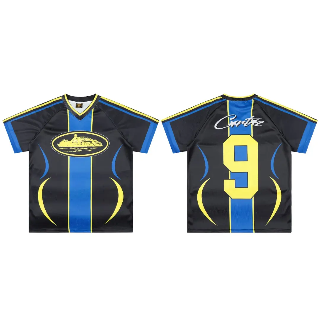 Alcatraz Graphic V-Neck Baseball Jersey D8811919