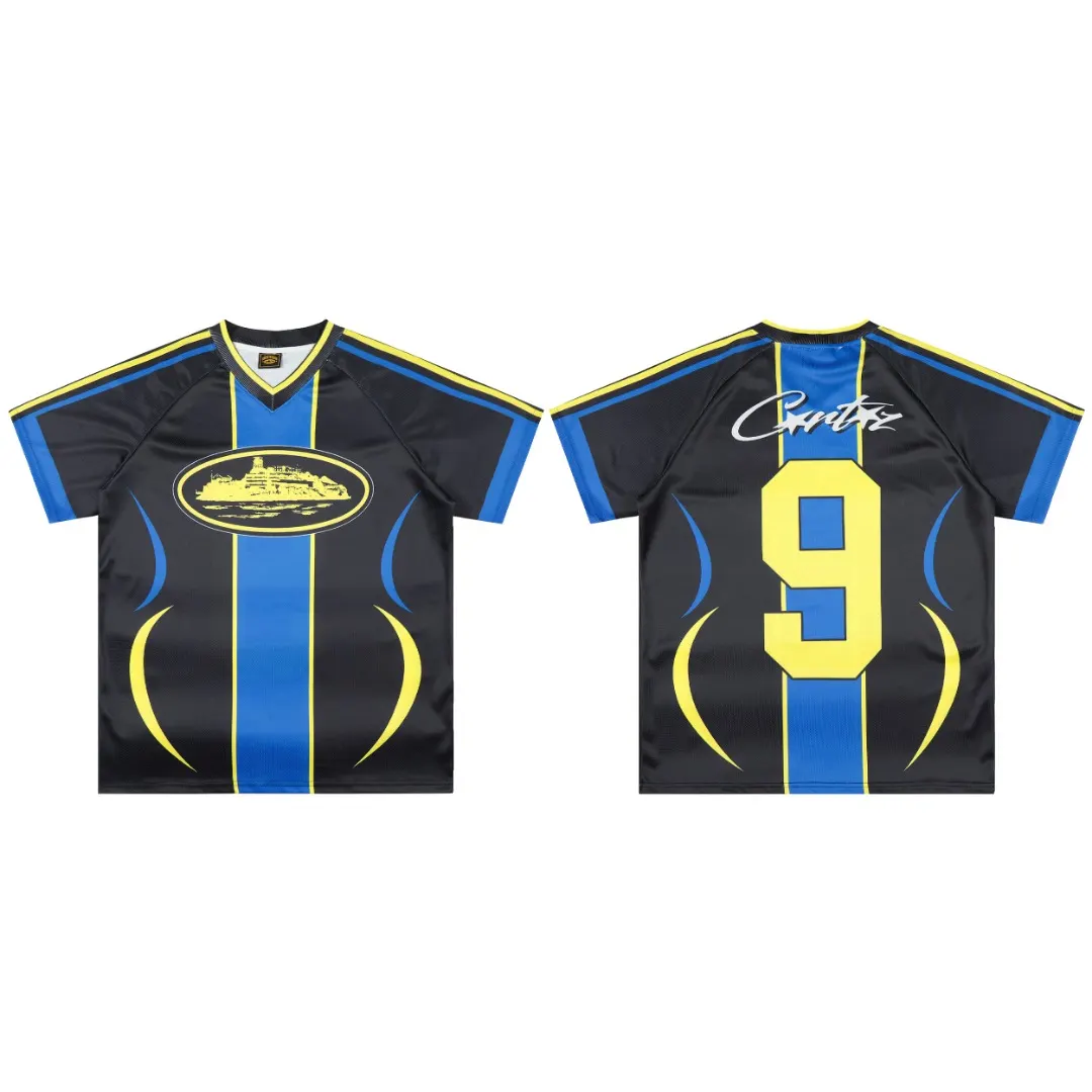 Alcatraz Graphic V-Neck Baseball Jersey D8811919