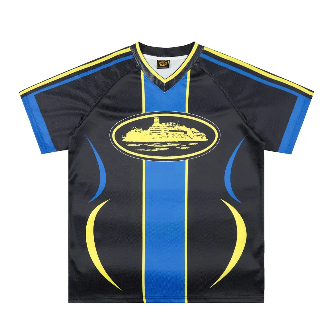 Alcatraz Graphic V-Neck Baseball Jersey D8811919 — view 2