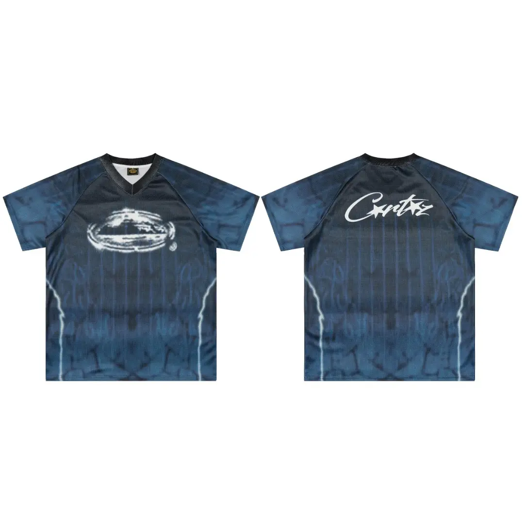 Alcatraz Graphic V-Neck Baseball Jersey D8811917