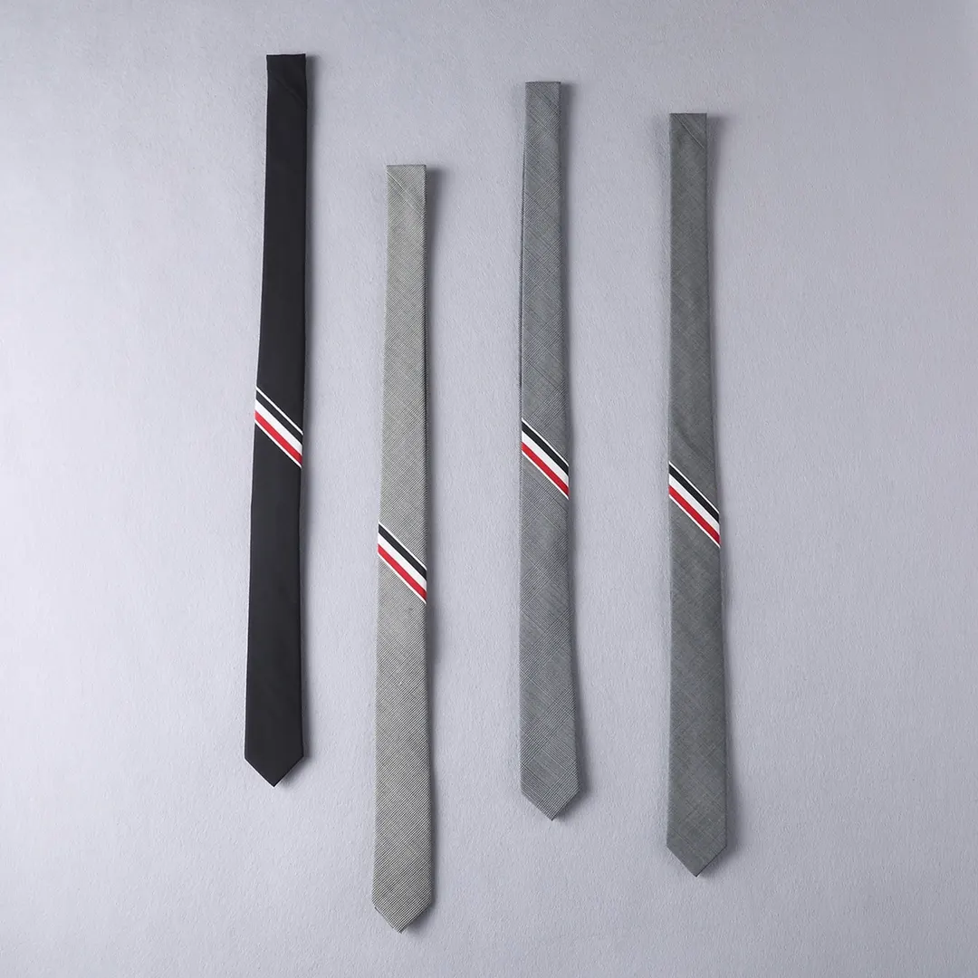 RWB Stripe Wool Tie D17513098