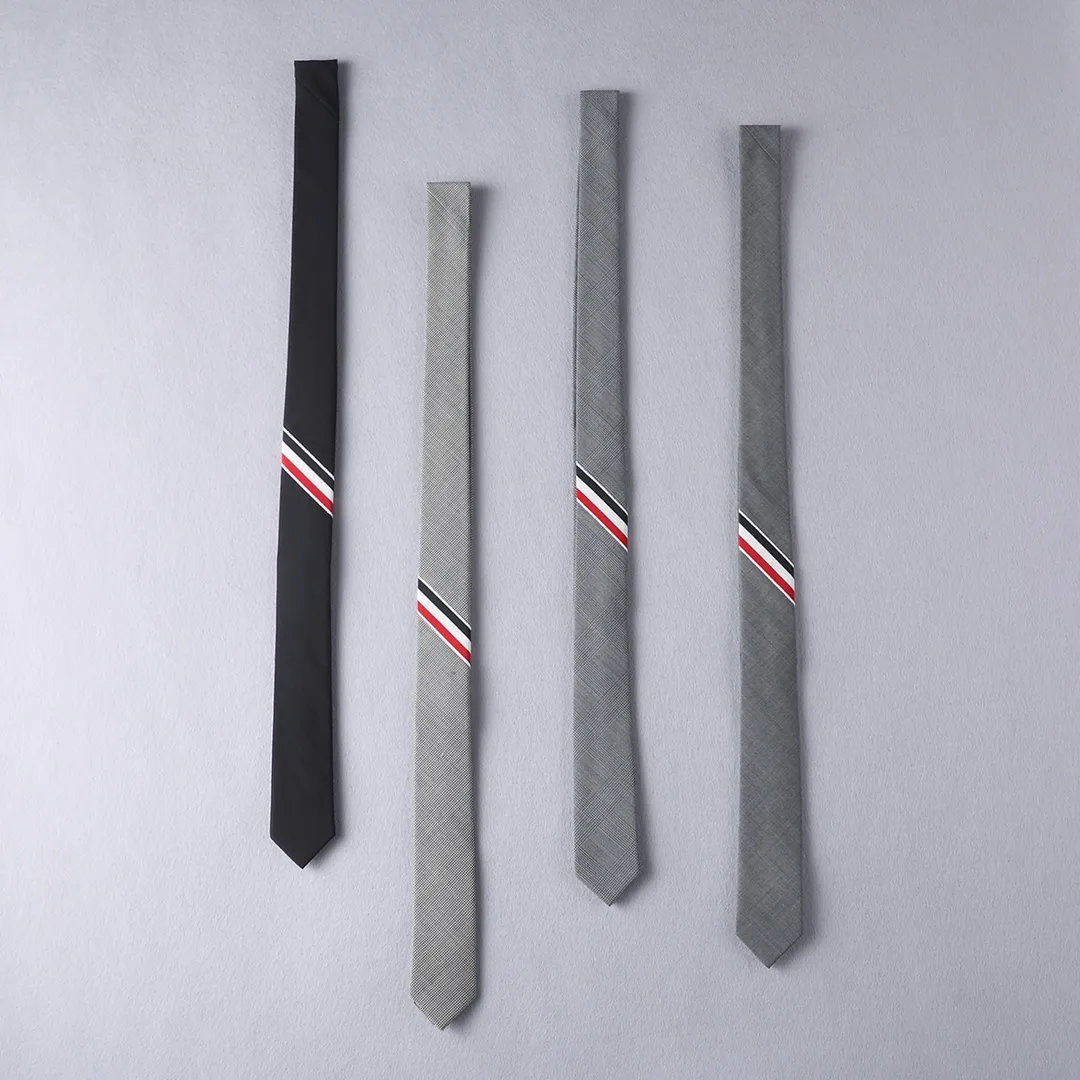 RWB Stripe Wool Tie D17513098