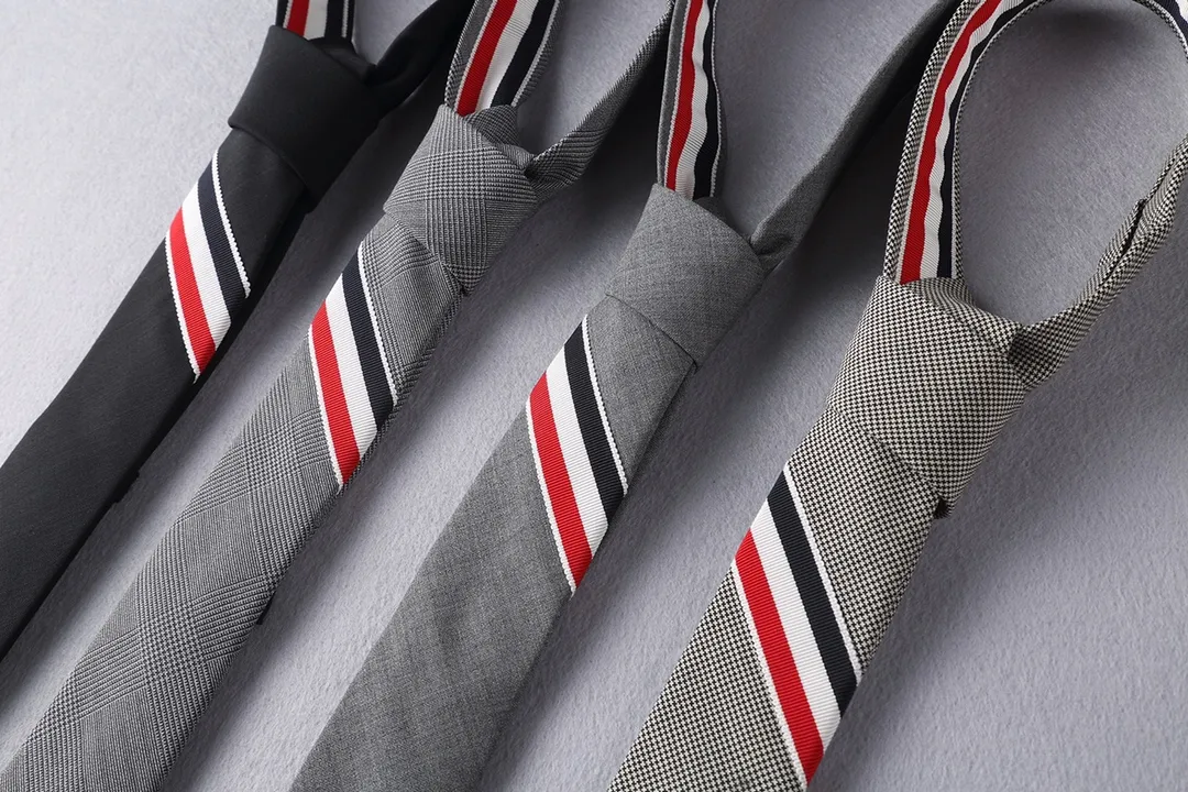 RWB Stripe Wool Tie D17513098 — view 7