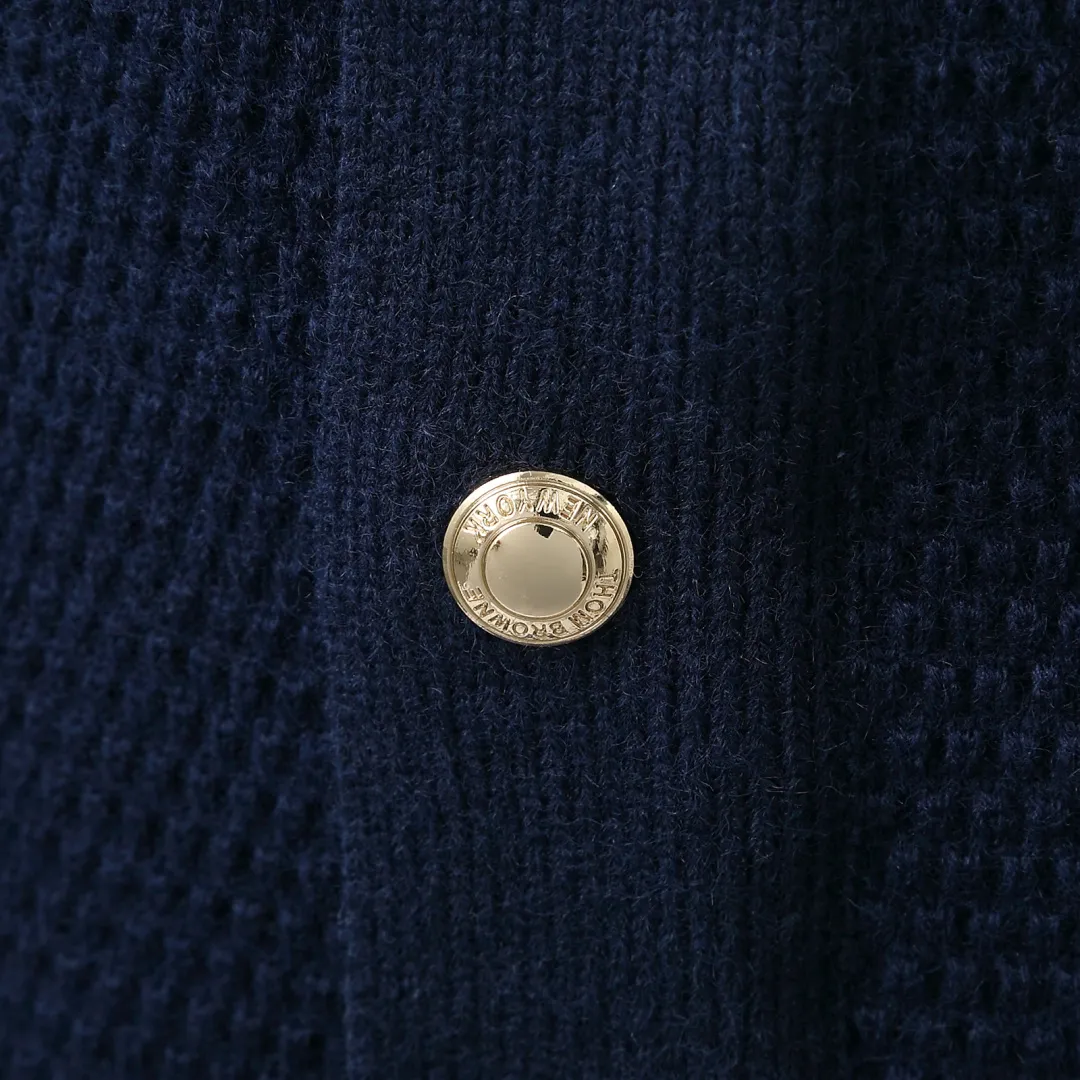 4-Bar Waffle-Knit Cashmere Blend Hooded Cardigan D32513086 — view 8