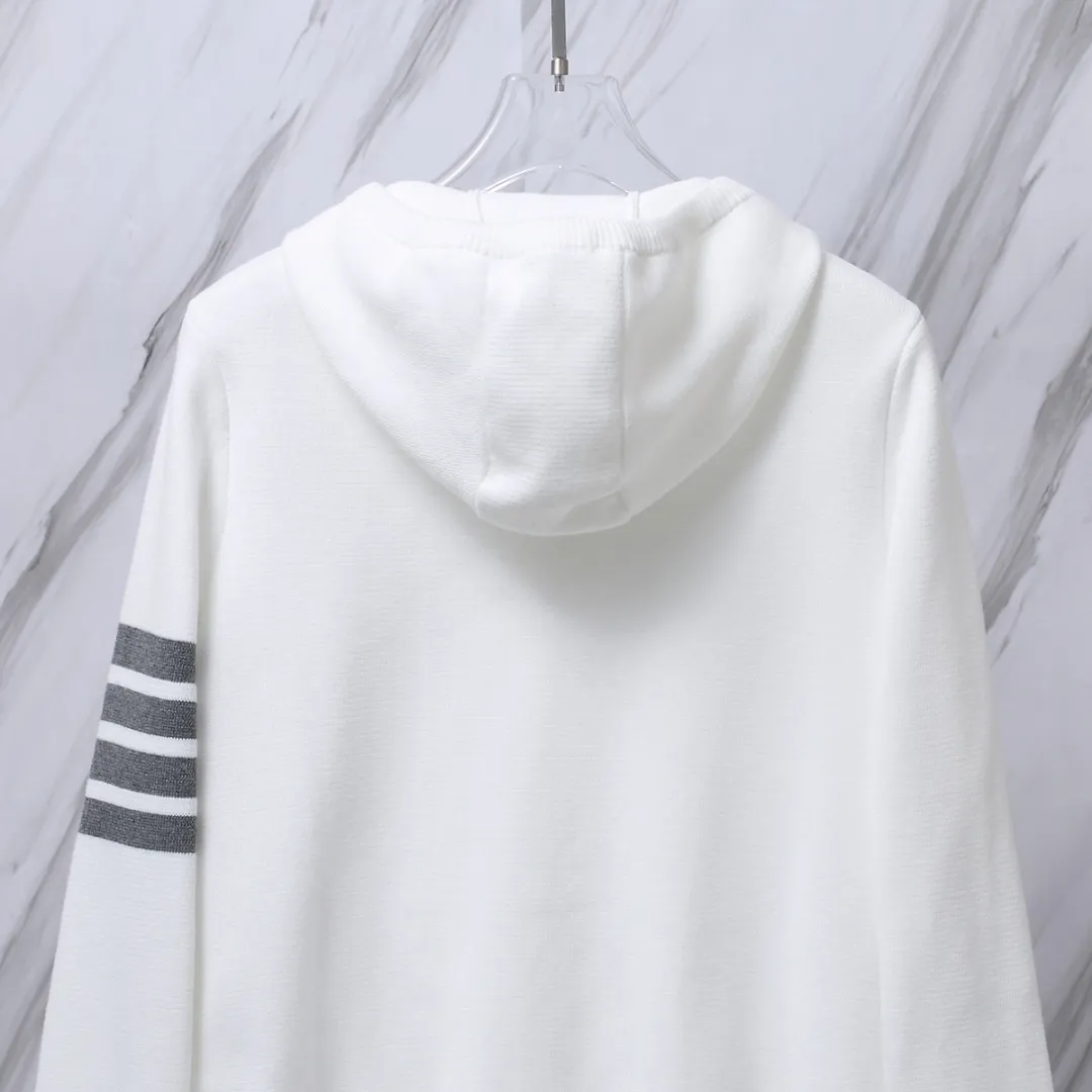 4-Bar Stripe Wool-Blend Zip-Up Hoodie D25013077 — view 6