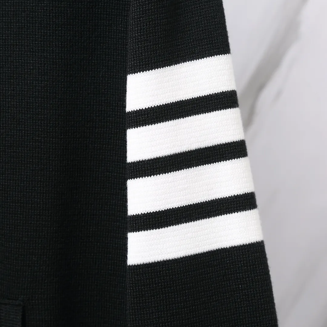 4-Bar Stripe Wool-Blend Zip-Up Hoodie D25013074 — view 9