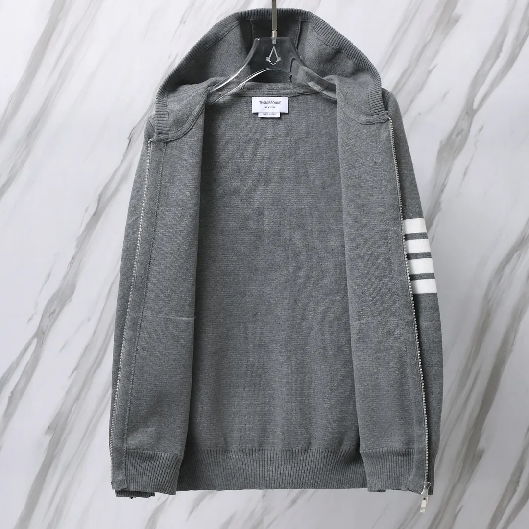 4-Bar Stripe Wool-Blend Zip-Up Hoodie D25013076 — view 6