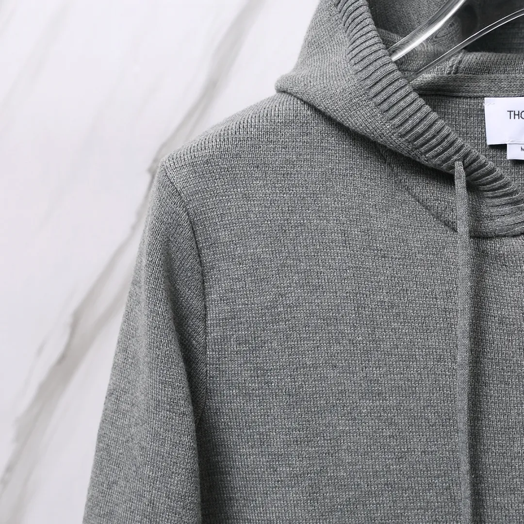 4-Bar Stripe Wool-Blend Zip-Up Hoodie D25013076 — view 8