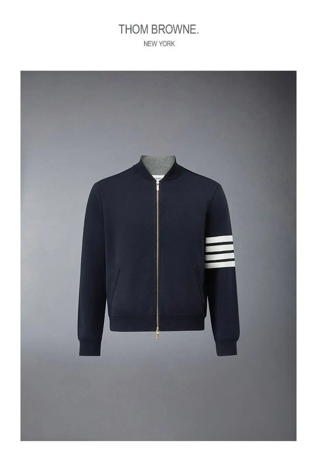 Embroidered Wool-Blend Zip-Up Bomber Jacket D28513068 — view 2