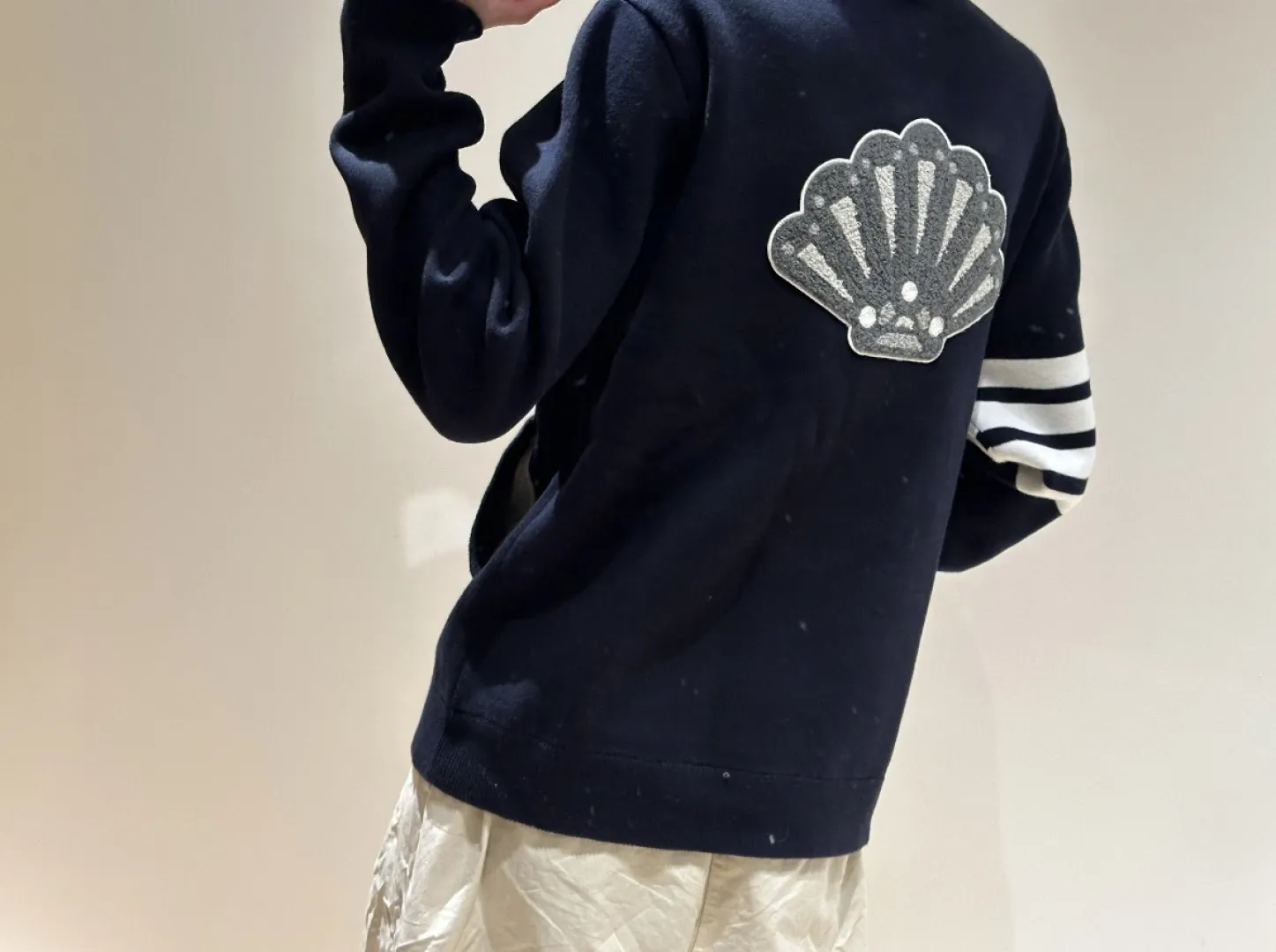 Embroidered Wool-Blend Zip-Up Bomber Jacket D28513068 — view 5