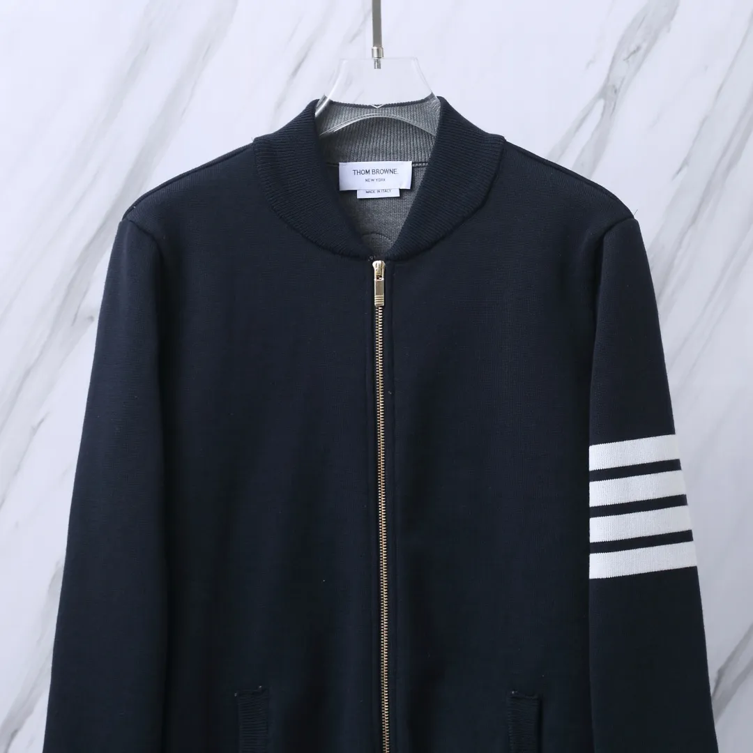 Embroidered Wool-Blend Bomber Cardigan D28513069 — view 5