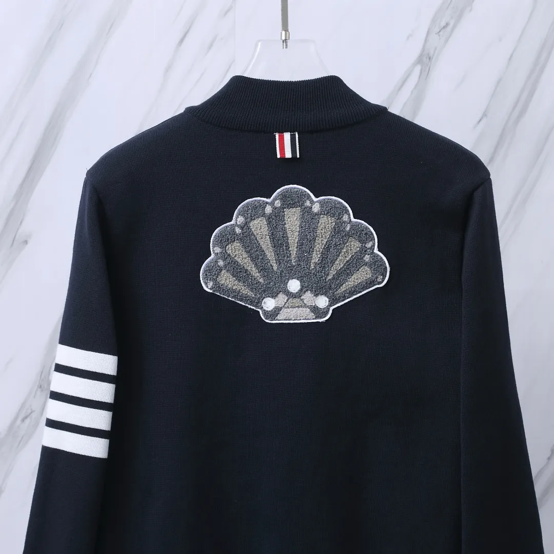 Embroidered Wool-Blend Bomber Cardigan D28513069 — view 8
