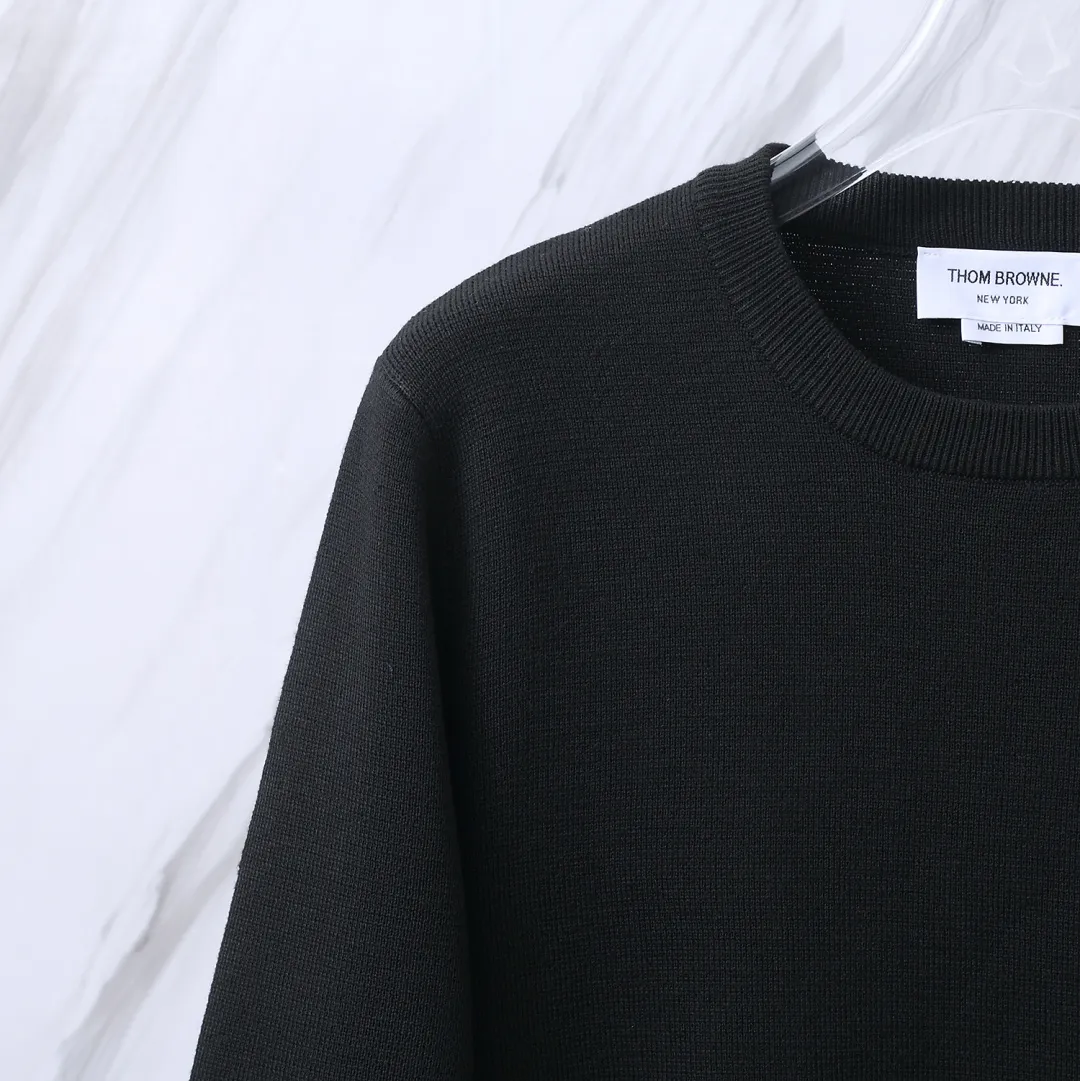 Rose Embroidered 4-Bar Stripe Crew-Neck Sweater D24013100 — view 6