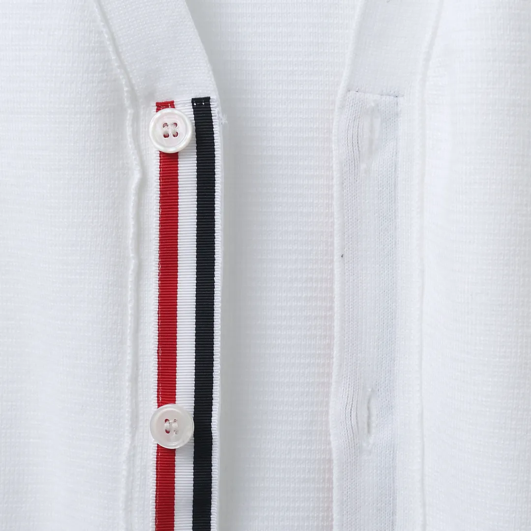Floral Embroidery 4-Bar Stripe Knit Cardigan D25013095 — view 8