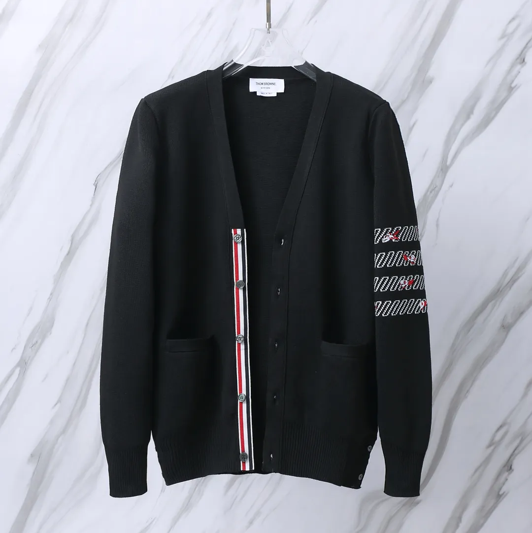 Floral Embroidery 4-Bar Knit Cardigan D25013092 — view 3
