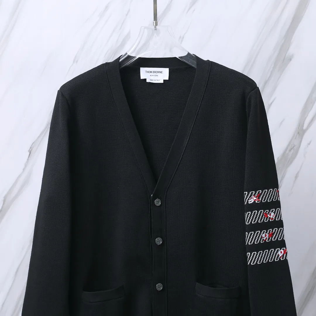 Floral Embroidery 4-Bar Knit Cardigan D25013092 — view 5