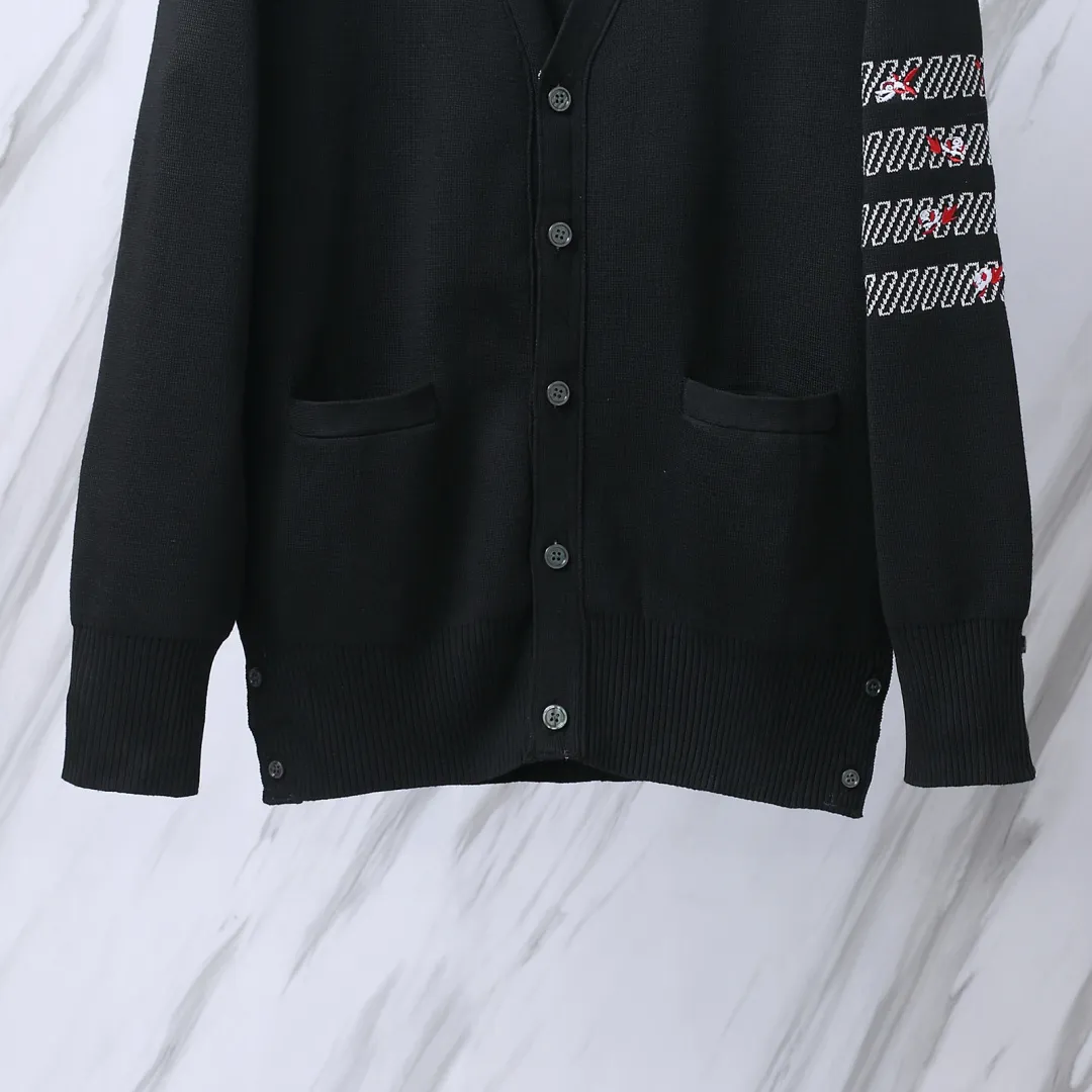 Floral Embroidery 4-Bar Knit Cardigan D25013092 — view 6
