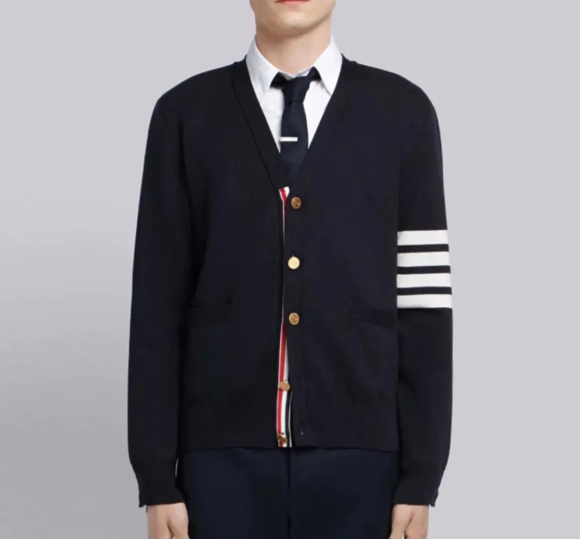 4-Bar Stripe Wool-Blend Cardigan D25513071
