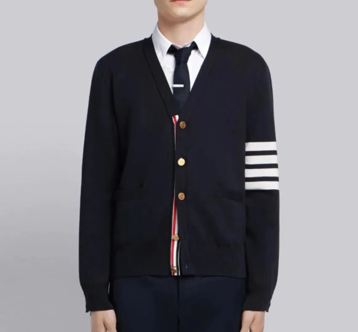 4-Bar Stripe Wool-Blend Cardigan D25513071