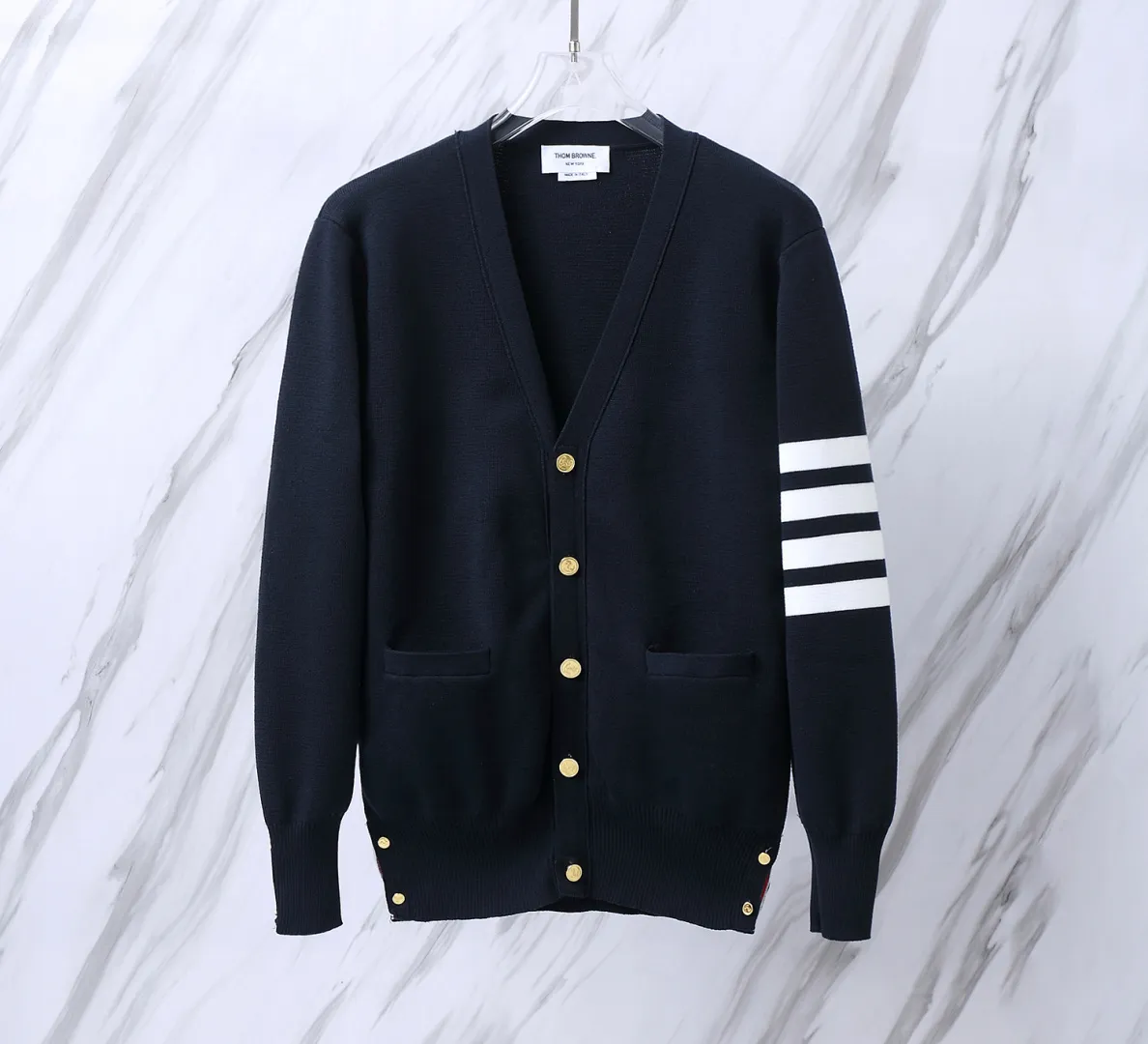 4-Bar Stripe Wool-Blend Cardigan D25513072