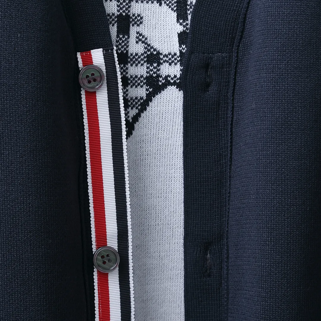 Airplane Intarsia Wool-Blend Cardigan D25513083 — view 9