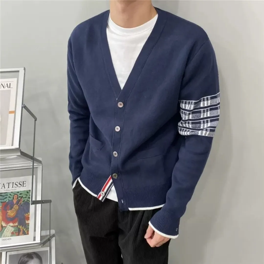 Airplane Intarsia Wool-Blend V-Neck Cardigan D25513082 — view 5