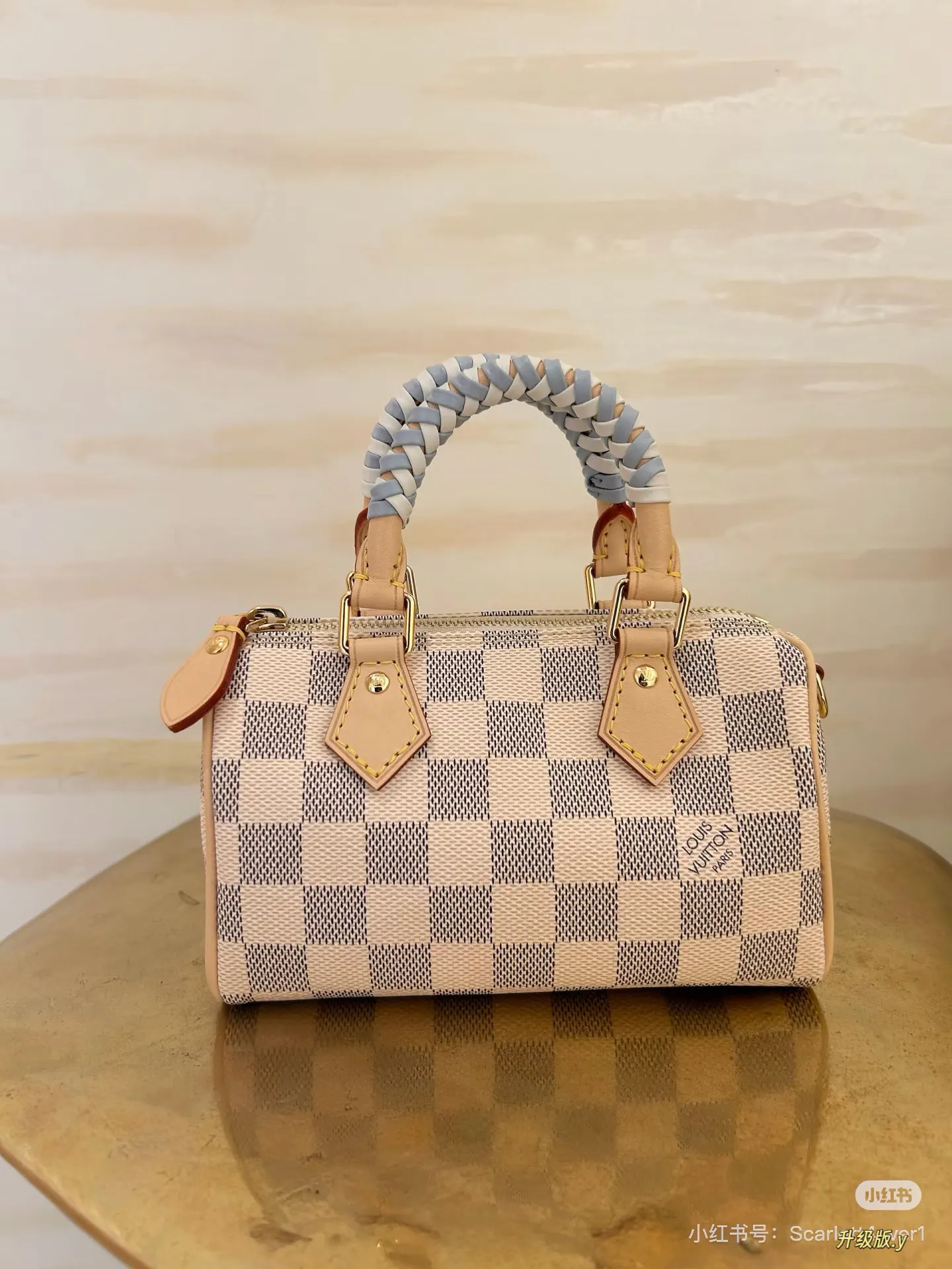 Damier Azur Nano Speedy Top-Handle Bag D33018320 — view 3