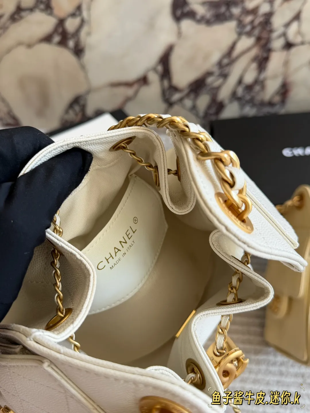 Chanel 25S Mini Hobo Bucket Bag D38018287 — view 9