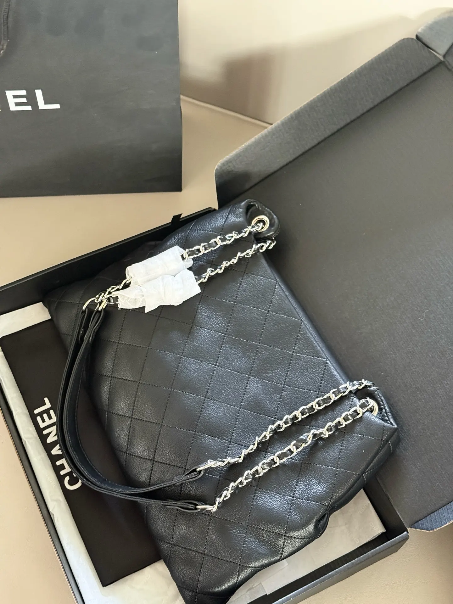 Chanel Quilted Leather Crossbody Bag D27518224 — view 7