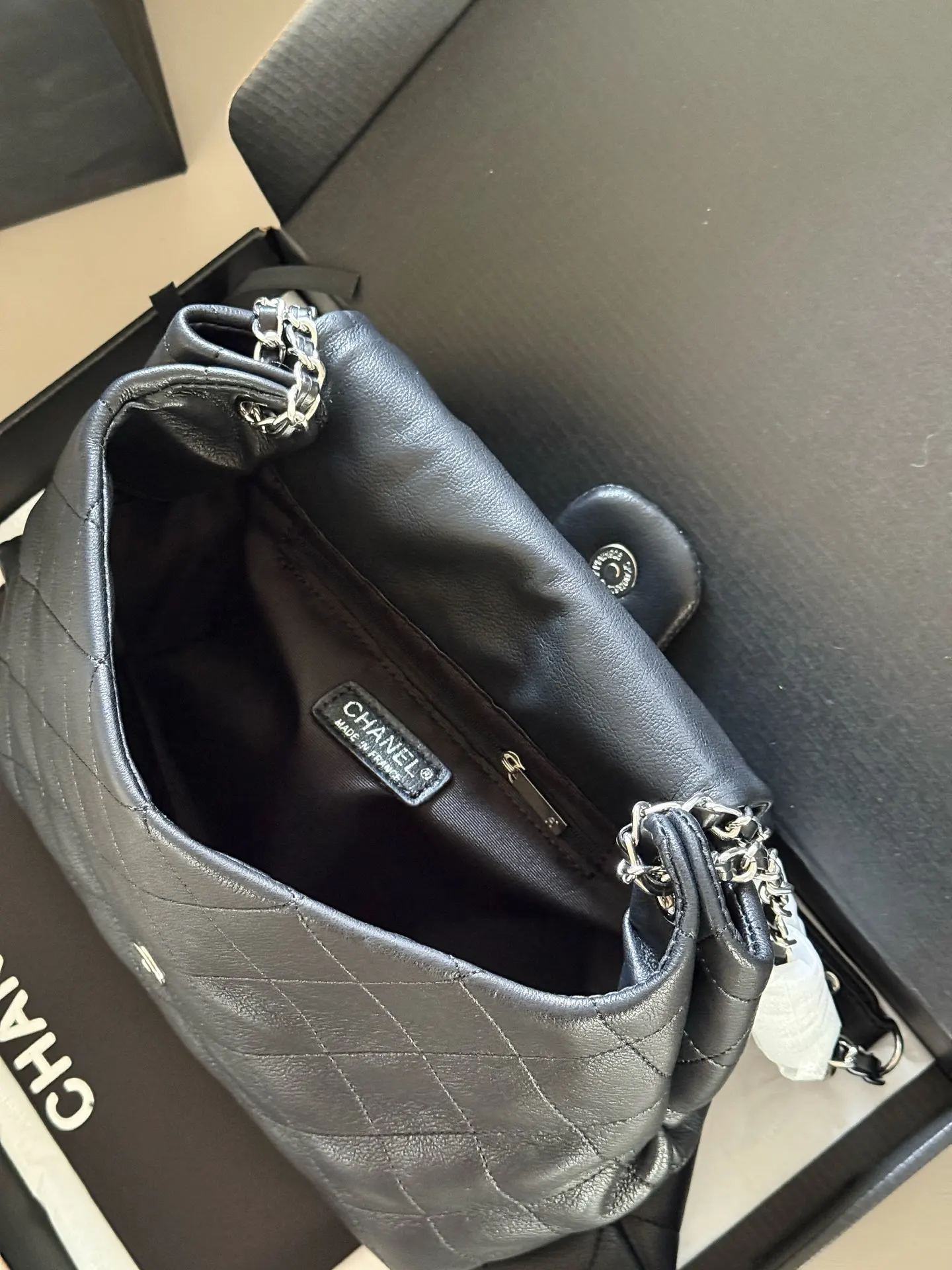 Chanel Quilted Leather Crossbody Bag D27518224 — view 9
