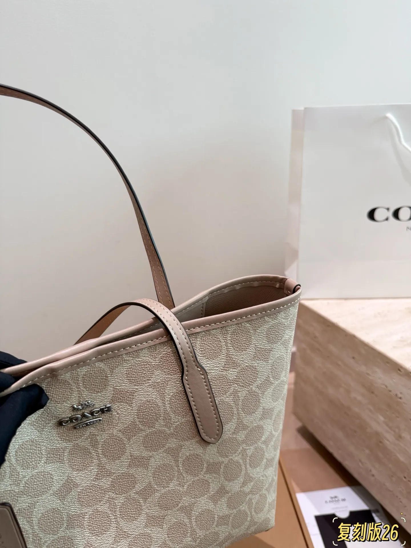 City 26 Signature Canvas Tote Bag D26017945 — view 13